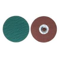 Disques &agrave; changement rapide, 3" dia., Grain 36, Alumine de zirconium Cam Industrial