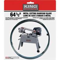 Bandsaw Metal Blade, Carbon Steel, 64-1/2" L x 1/2" W x 0.025" Thick, 24 TPI Cam Industrial