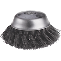 Knot Wire Cup Brushes - Stagger Row, 5-3/4" Dia. x 5/8"-11 Arbor Cam Industrial