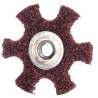 Abrasotex Surface Preparation Star, 4" Dia., Medium Grit, Aluminum Oxide Cam Industrial