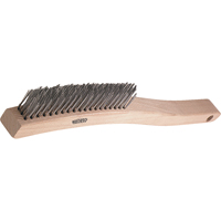 V-Trim Long Handle Scratch Brushes, Steel, 3 x 19 Wire Rows, 13-3/4" Long Cam Industrial
