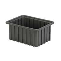 Divider Box, Polyethylene, 9.8" W x 7.3" D x 5" H, Grey Cam Industrial