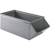 Bac en acier, Cap. 100 lb, 15" la x 24" p x 11" h, Bleu Cam Industrial