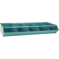 Bacs sectionnels superposables, Cap. 100 lb, 37" la x 15-1/2" p x 6" h, Bleu Cam Industrial