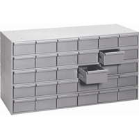 Industrial Drawer Cabinets, 30 Drawers, 33-3/4" W x 11-3/4" D x 21-1/8" H, Grey Cam Industrial