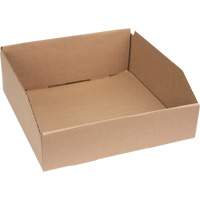12" Deep Corrugated Parts Bins, 12" W x 12" D x 4-1/2" H, Beige Cam Industrial