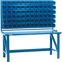 Rayonnage &agrave; persienne avec bacs, 36 bacs, 72" la x 15" p x 40" h Cam Industrial