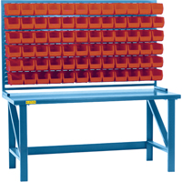 Rayonnage &agrave; persienne avec bacs, 36 bacs, 72" la x 15" p x 40" h Cam Industrial
