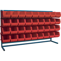 Rayonnage &agrave; persienne avec bacs, 36 bacs, 72" la x 15" p x 40" h Cam Industrial