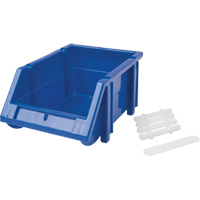 Stack & Hang Bin, 4-13/16" W x 3-3/16" H x 7-1/8" D, Blue Cam Industrial