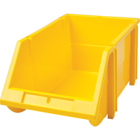 Stack & Hang Bin, 5-7/8" W x 4-11/16" H x 9-13/16" D, Yellow Cam Industrial
