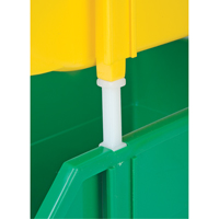 Stack & Hang Bin, 5-7/8" W x 4-11/16" H x 9-13/16" D, Yellow Cam Industrial