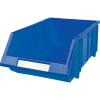 Stack & Hang Bin, 11-13/16" W x 7" H x 17-11/16" D, Blue Cam Industrial