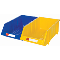 Stack & Hang Bin, 11-13/16" W x 7" H x 17-11/16" D, Yellow Cam Industrial