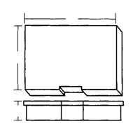 Compartment Case, Plastic, 15-1/2" W x 11-3/4" D x 2-1/2" H, Grey Cam Industrial