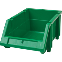 Stack & Hang Bin, 4-13/16" W x 3-3/16" H x 7-1/8" D, Green Cam Industrial