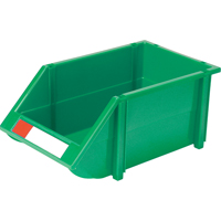 Stack & Hang Bin, 8-3/16" W x 6-3/16" H x 14" D, Green Cam Industrial
