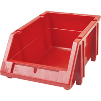 Stack & Hang Bin, 5-7/8" W x 4-11/16" H x 9-13/16" D, Red Cam Industrial