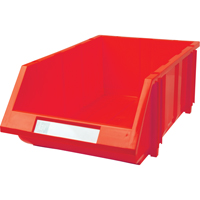 Stack & Hang Bin, 11-13/16" W x 7" H x 17-11/16" D, Red Cam Industrial