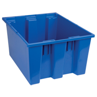 Contenants Stack & Nest, 10" x 19,5" x 15,5", Bleu Cam Industrial