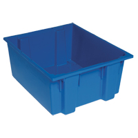 Stack & Nest Totes, 10" x 23.5" x 19.5", Blue Cam Industrial