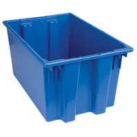 Stack & Nest Totes, 12" x 23.5" x 15.5", Blue Cam Industrial
