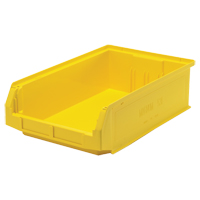 Giant Stacking Containers, 12.375" W x 19.75" D x 5.875" H, Yellow Cam Industrial