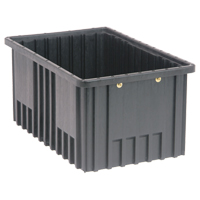 Bacs divisibles conducteurs, Polypropyl&egrave;ne, 10-7/8" la x 16-1/2" p x 8" h, Noir Cam Industrial