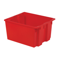 Polylewton Stack-N-Nest&reg; Containers, 13" x 24" x 20", Red Cam Industrial