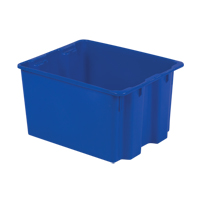Polylewton Stack-N-Nest&reg; Containers, 12" x 21" x 17", Blue Cam Industrial