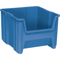 Giant Stacking Containers, 16.5" W x 17.5" D x 12.5" H, Blue Cam Industrial