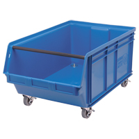 Mobile MAGNUM Bin, 14-7/8" H x 18-3/8" W x 29" D, 150 lbs. Capacity, Blue Cam Industrial