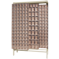Syst&egrave;me de stockage &agrave; glissi&egrave;re &agrave; bacs basculants autonome, 48" la x 18" p x 77" h, 303 tiroirs Cam Industrial