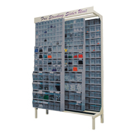 Syst&egrave;me de stockage &agrave; glissi&egrave;re &agrave; bacs basculants autonome, 48" la x 18" p x 77" h, 112 tiroirs Cam Industrial