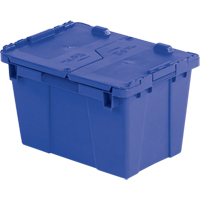 Contenants de distribution Flipak en plastique poly&eacute;thyl&egrave;ne (PE), 15,2" x 10,9" x 9,7", Bleu Cam Industrial