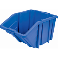 Jumbo Plastic Bin, 15-1/2" W x 13" H x 25" D, Blue, 200 lbs. Capacity Cam Industrial