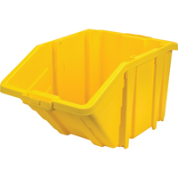 Jumbo Plastic Bin, 15-1/2" W x 13" H x 25" D, Yellow, 200 lbs. Capacity Cam Industrial