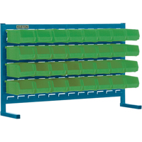 Rayonnage &agrave; persienne avec bacs, 32 bacs, 36" la x 8-1/4" p x 22" h Cam Industrial