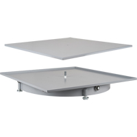 Heavy-Duty Industrial Carousel Drawer Cabinets, Steel, 27-1/2" W x 27-1/2" D x 4" H, Grey Cam Industrial