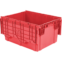 Contenants de distribution Flipak en plastique poly&eacute;thyl&egrave;ne (PE), 27,9" x 20,9" x 15,2", Rouge Cam Industrial