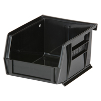 Stack & Hang Bin, 4-1/8" W x 3" H x 5-3/8" D, Black Cam Industrial