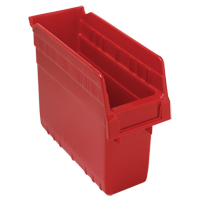 Bacs pour &eacute;tag&egrave;re Store-Max, 4-3/8" la x 8" H x 11-5/8" p, Rouge, Capacit&eacute; 44 lb Cam Industrial