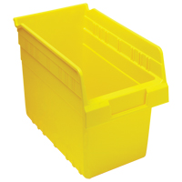 Bacs pour &eacute;tag&egrave;re Store-Max, 6-5/8" la x 8" H x 11-5/8" p, Jaune, Capacit&eacute; 44 lb Cam Industrial