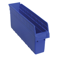 Bacs pour &eacute;tag&egrave;re Store-Max, 4-3/8" la x 8" H x 17-7/8" p, Bleu, Capacit&eacute; 56 lb Cam Industrial