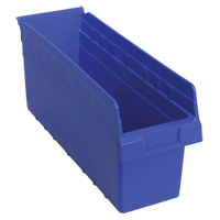 Bacs pour &eacute;tag&egrave;re Store-Max, 6-5/8" la x 8" H x 17-7/8" p, Bleu, Capacit&eacute; 56 lb Cam Industrial