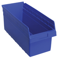 Bacs pour &eacute;tag&egrave;re Store-Max, 8-3/8" la x 8" H x 17-7/8" p, Bleu, Capacit&eacute; 56 lb Cam Industrial