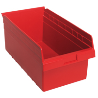 Bacs pour &eacute;tag&egrave;re Store-Max, 11-1/8" la x 8" H x 17-7/8" p, Rouge, Capacit&eacute; 56 lb Cam Industrial