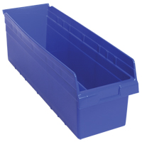 Bacs pour &eacute;tag&egrave;re Store-Max, 8-3/8" la x 8" H x 23-5/8" p, Bleu, Capacit&eacute; 68 lb Cam Industrial