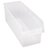 Bacs pour &eacute;tag&egrave;re Store-Max, 8-3/8" la x 8" H x 23-5/8" p, Transparent, Capacit&eacute; 68 lb Cam Industrial