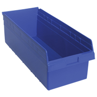 Bacs pour &eacute;tag&egrave;re Store-Max, 11-1/8" la x 8" H x 23-5/8" p, Bleu, Capacit&eacute; 68 lb Cam Industrial